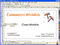 Změna barvy a obrysu
