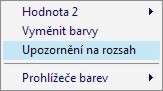Upozornění na rozsah