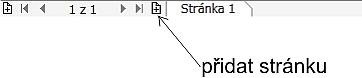 Přidání stránky