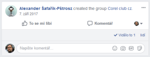 Veřejná skupina Corel club cz
